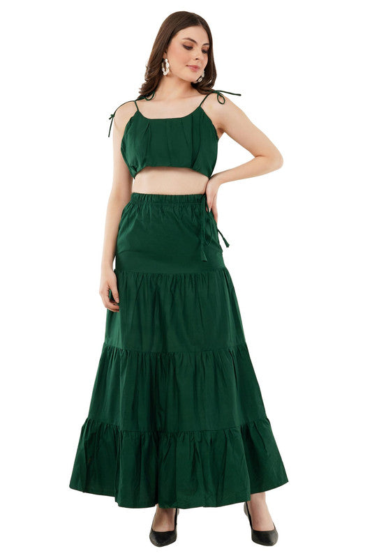 Women Crop top skirt