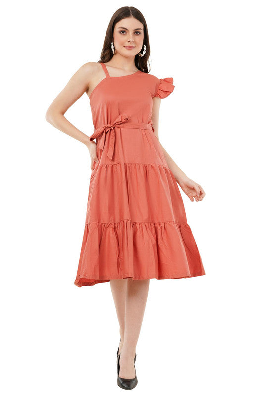 One shoulder dress