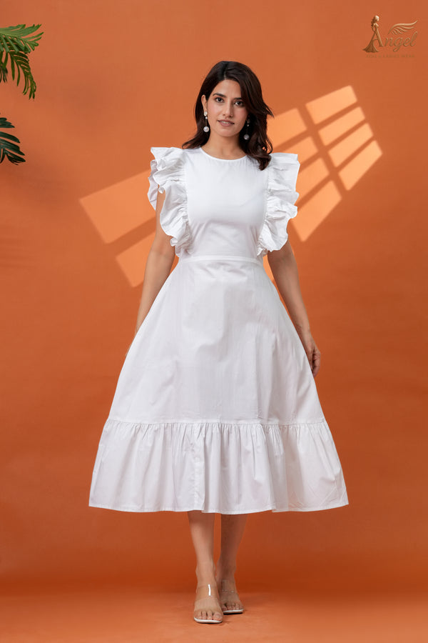 Ruffle Midi Dress