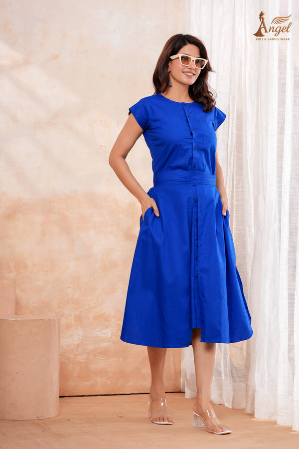 Women’s Button Midi Dress