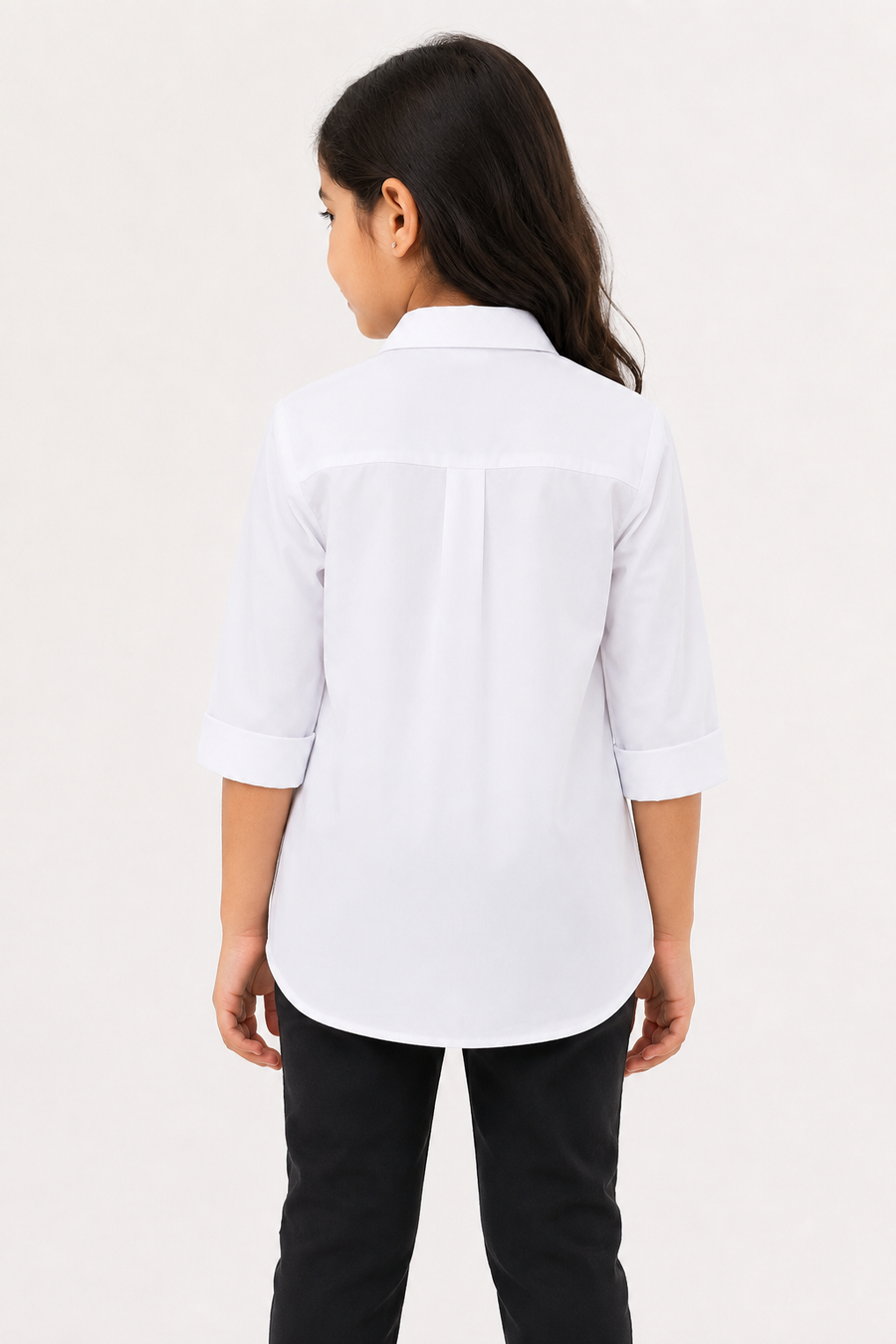 Kids Cotton Shirt in White