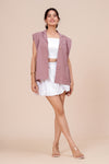 Mauve & White