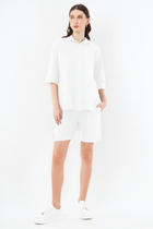Cotton shirt-shorts