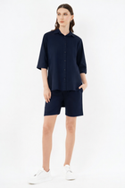 Cotton shirt-shorts