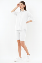 Cotton shirt-shorts